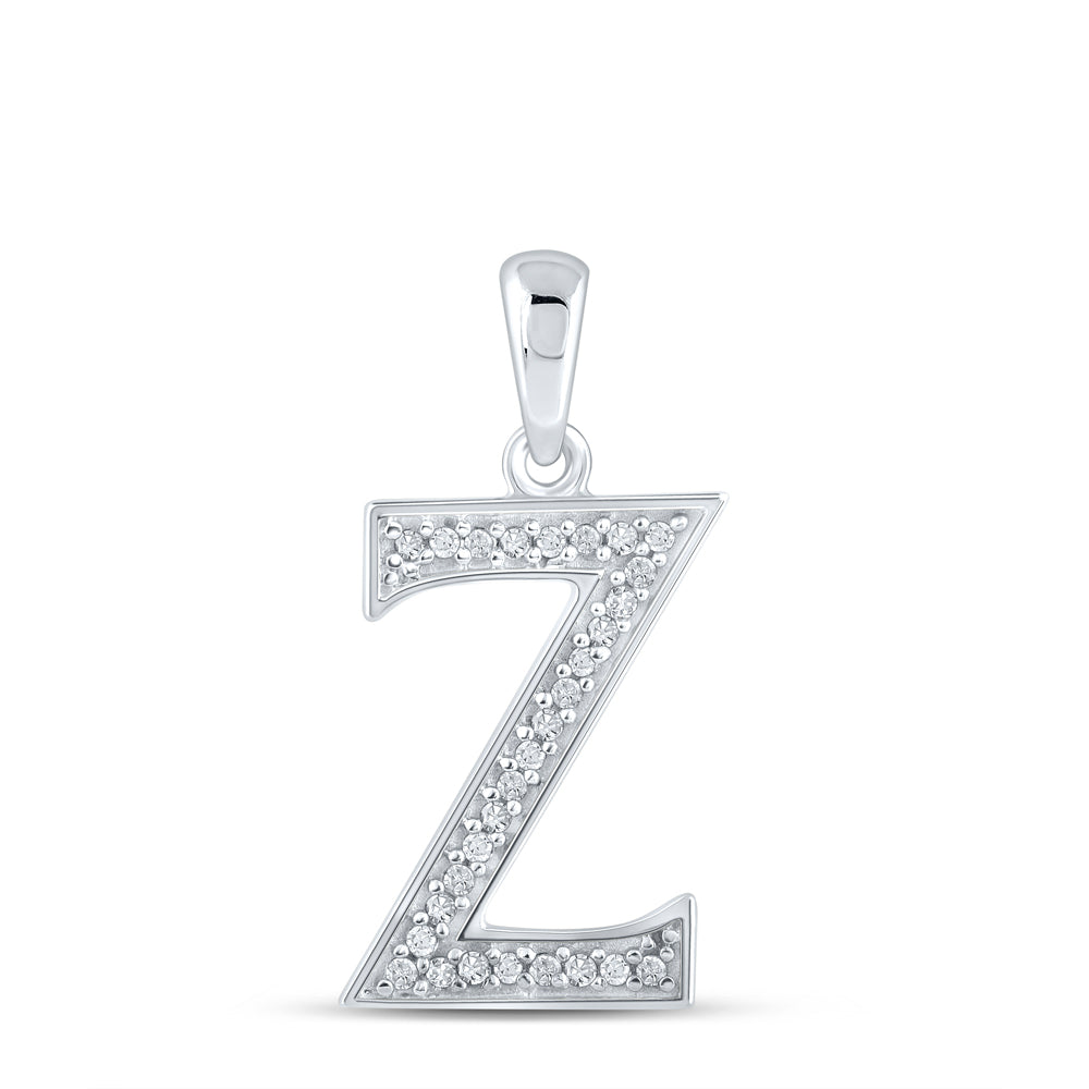 1/12CTW-DIA P1P2 LADIES INITIAL "Z" PENDANT