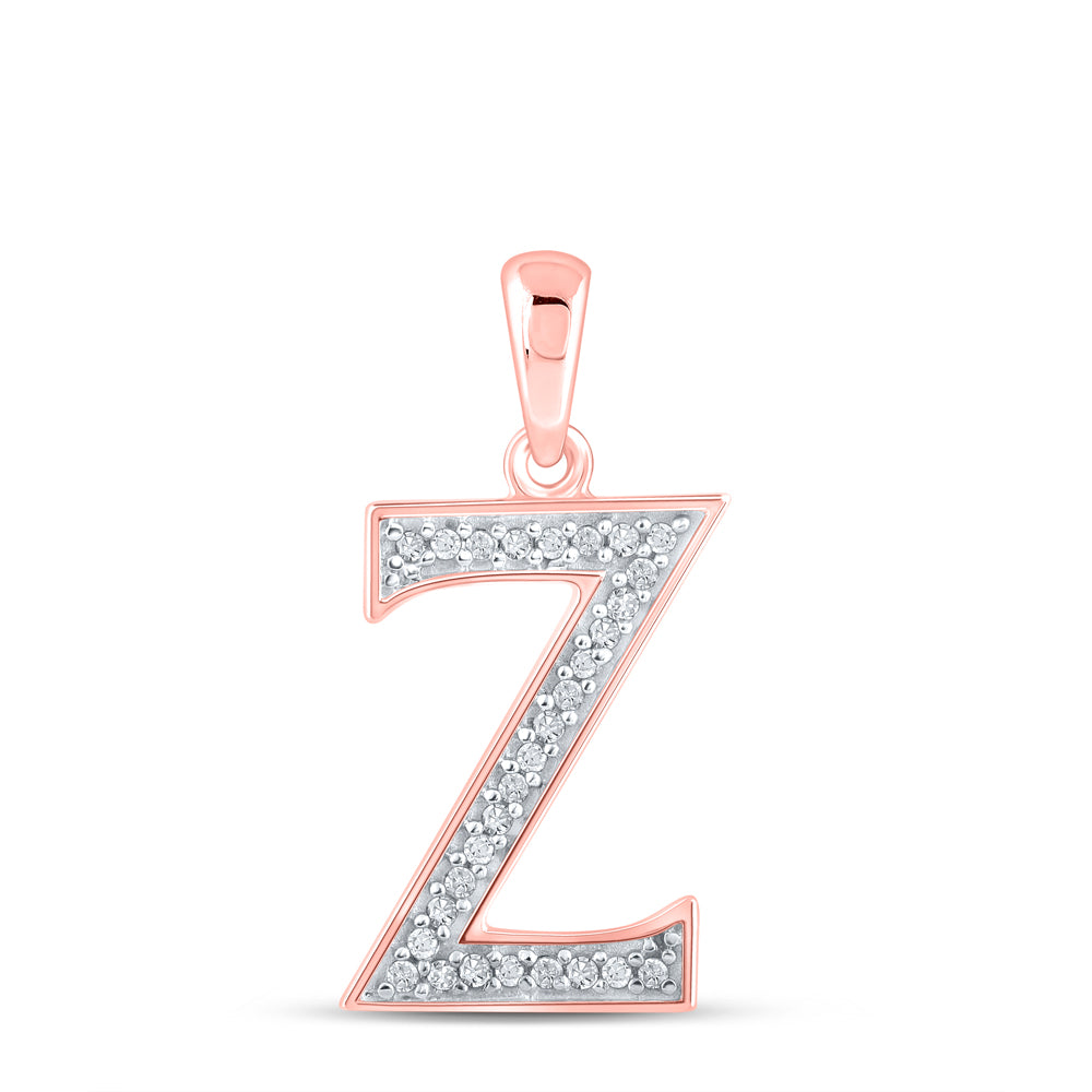 1/12CTW-DIA P1P2 LADIES INITIAL "Z" PENDANT