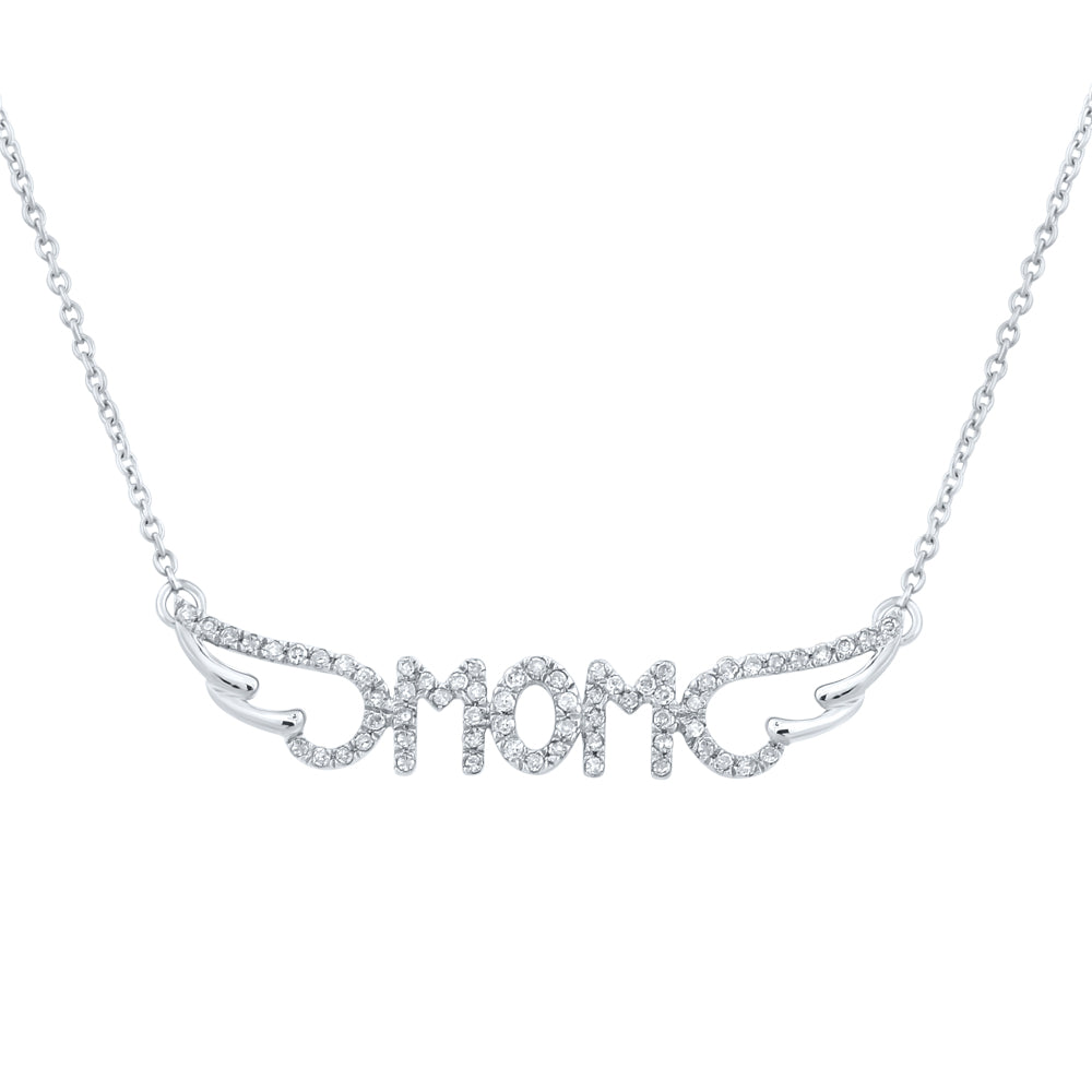 1/6CTW-DIA P1 MOM GIFT NECKLACE