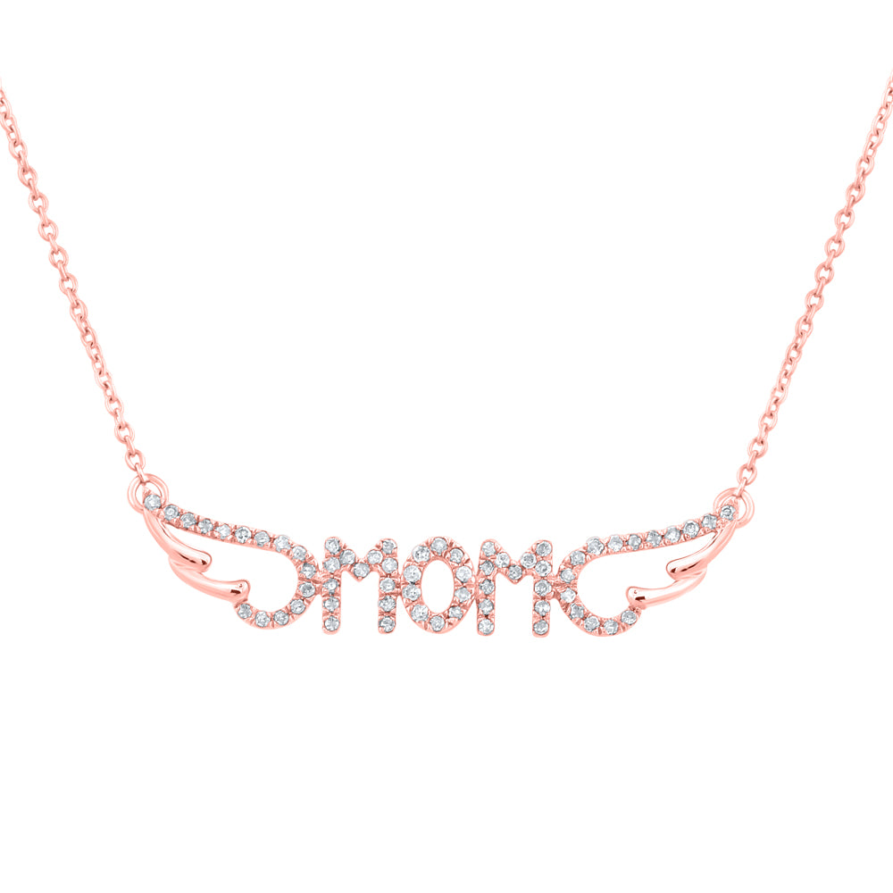 1/6CTW-DIA P1 MOM GIFT NECKLACE