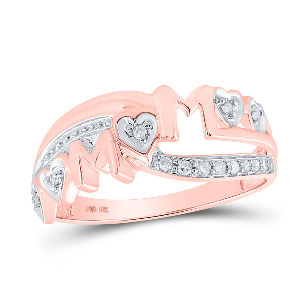 1/10CTW-DIA P1 MOM HEART GIFT RING
