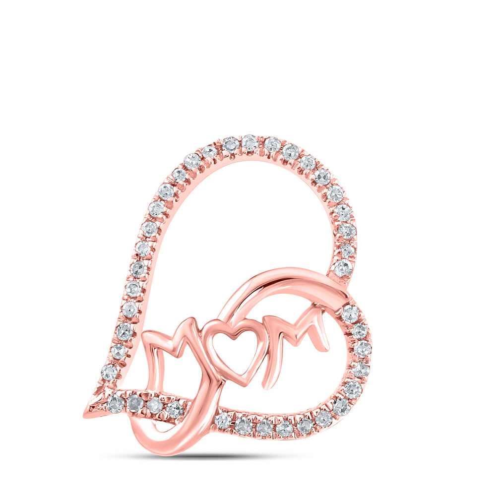 1/10CTW-DIA P1 MOM HEART GIFT PENDANT