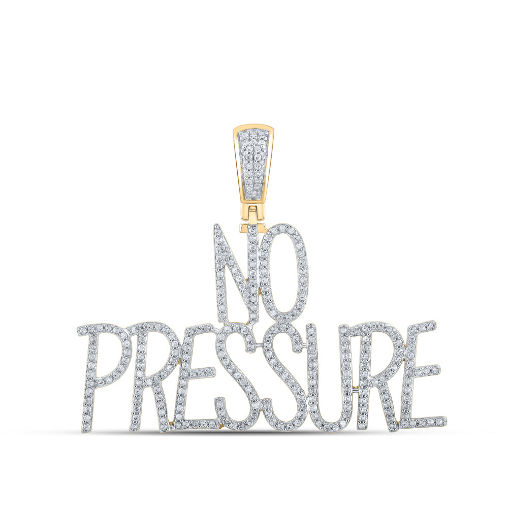 3/4CTW-DIA P1P2 "NO PRESSURE" MENS CHARM
