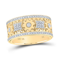 Load image into Gallery viewer, 1 1/2CTW-DIA NK FULL ETERNITY MENS GEAR MOVING RING

