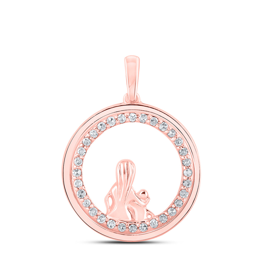 1/5CTW-DIA P1 MOM CHILD GIFT PENDANT