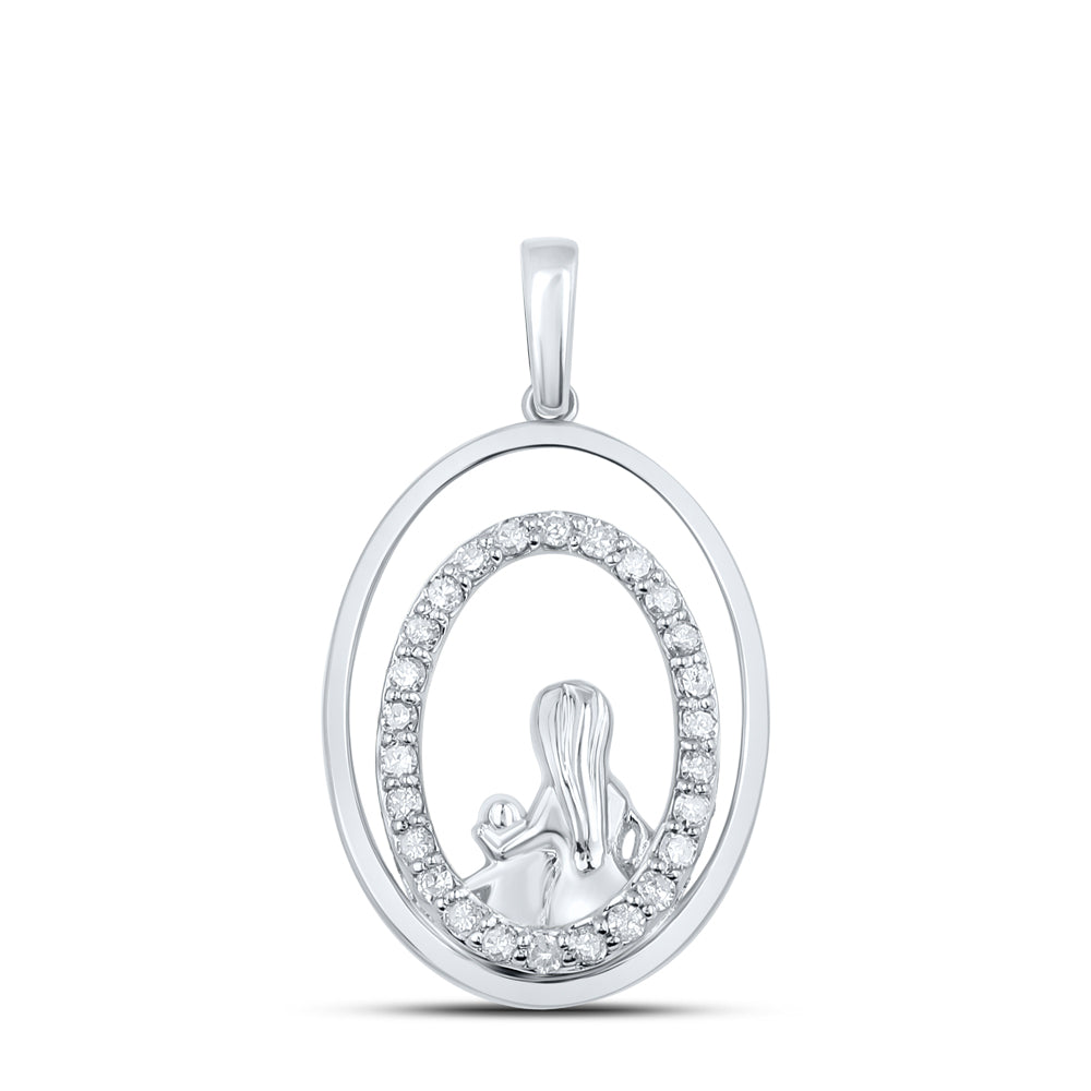 1/5CTW-DIA P1 MOM CHILD GIFT PENDANT