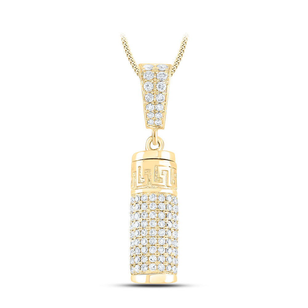 1 CTW-DIA NK "URN" MENS CHARM