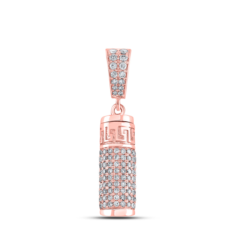 1 CTW-DIA NK "URN" MENS CHARM