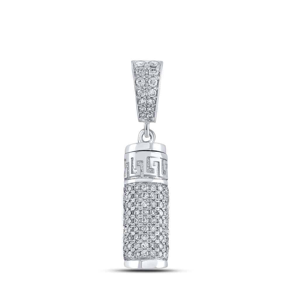 1 CTW-DIA NK "URN" MENS CHARM