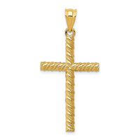 Load image into Gallery viewer, 14K Twisted Cross Pendant
