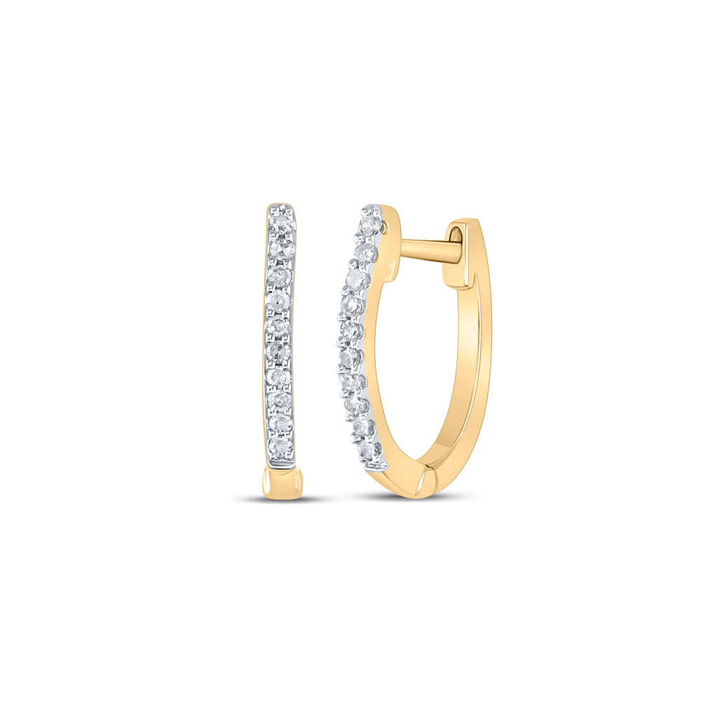 1/12 CTW-DIA CN HOOPS EARRING