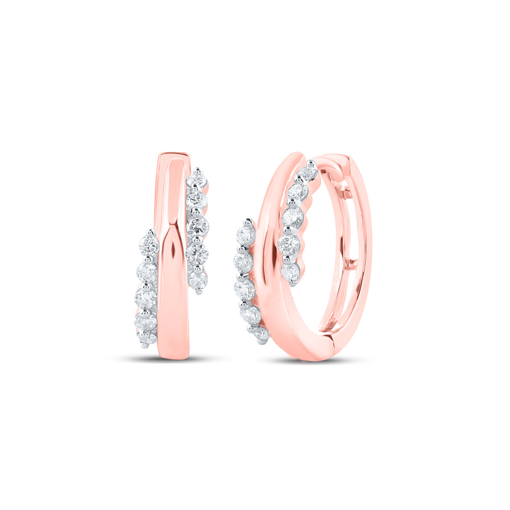 1/5CTW-DIA CN HOOPS EARRING