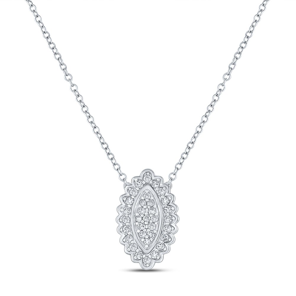 1/5CTW-DIA CN GIFT MARQUISE NECKLACE
