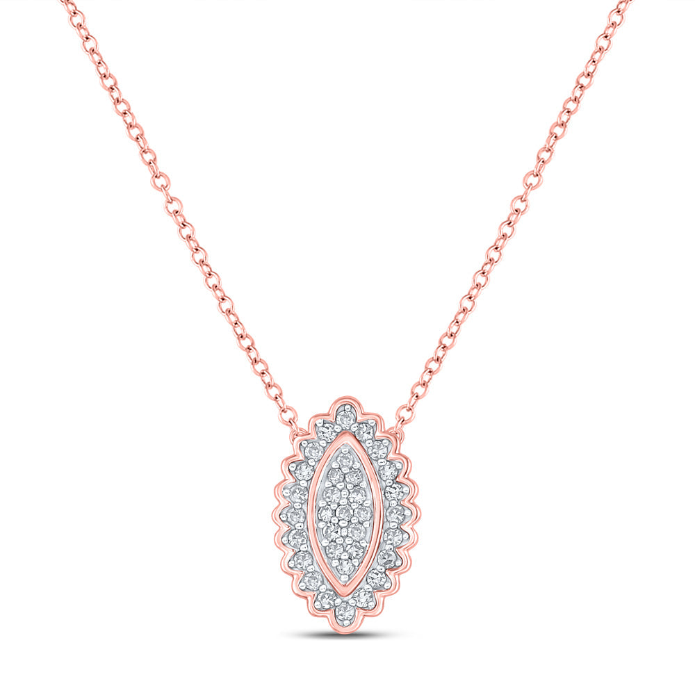 1/5CTW-DIA CN GIFT MARQUISE NECKLACE