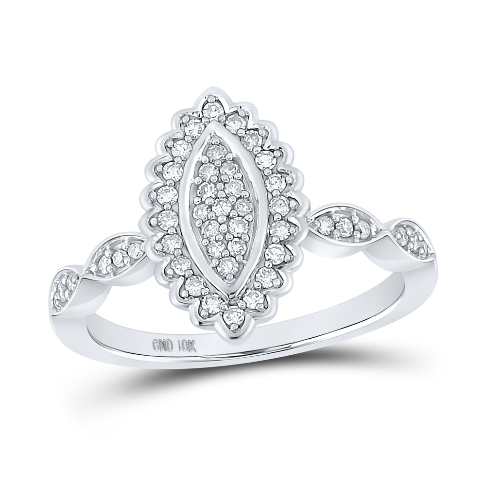 1/4CTW-DIA CN GIFT CLUSTER RING