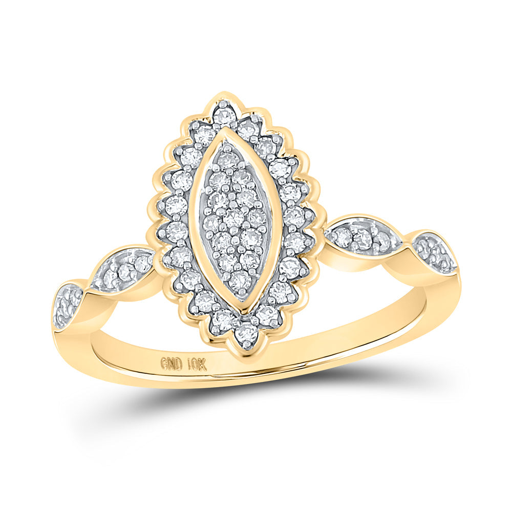 1/4CTW-DIA CN GIFT CLUSTER RING