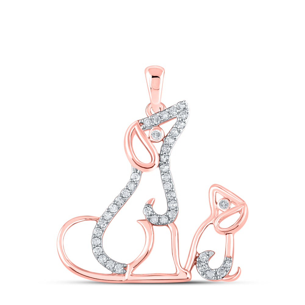 1/5CTW-DIA CN GIFT MOM CHILD DOG PENDANT