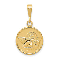 Load image into Gallery viewer, 14K Polished and Satin Raphael Angel Pendant
