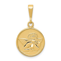 Load image into Gallery viewer, 14K Polished and Satin Raphael Angel Pendant
