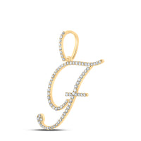 Load image into Gallery viewer, 1/2CTW-DIA P1 INITIAL &quot;F&quot; GIFT PENDANT
