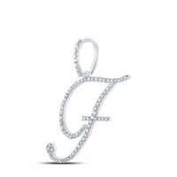 Load image into Gallery viewer, 1/2CTW-DIA P1 INITIAL &quot;F&quot; GIFT PENDANT
