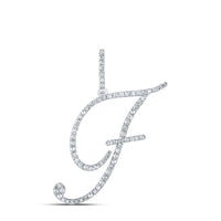 Load image into Gallery viewer, 1/2CTW-DIA P1 INITIAL &quot;F&quot; GIFT PENDANT
