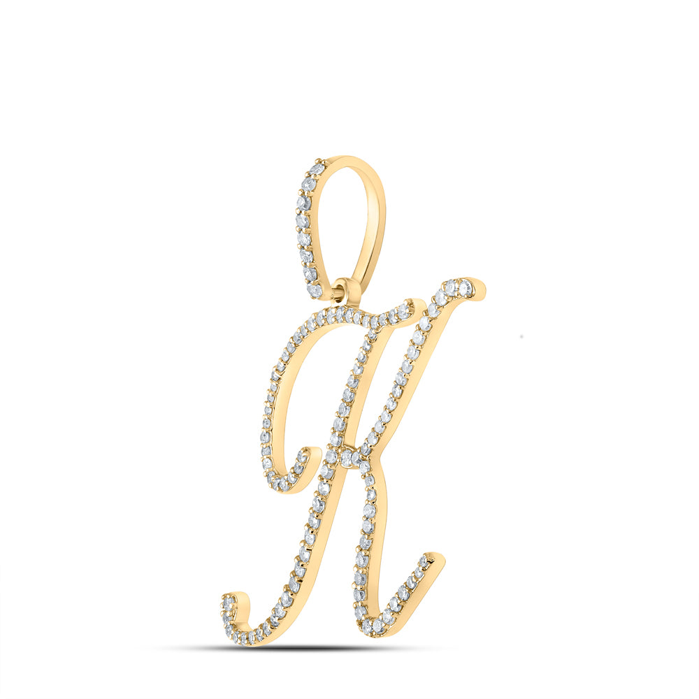 1/2CTW-DIA P1 INITIAL "K" GIFT PENDANT