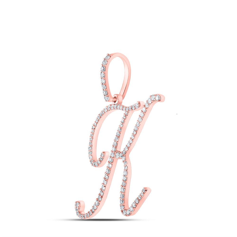 1/2CTW-DIA P1 INITIAL "K" GIFT PENDANT