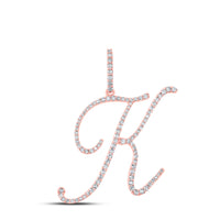 Load image into Gallery viewer, 1/2CTW-DIA P1 INITIAL &quot;K&quot; GIFT PENDANT
