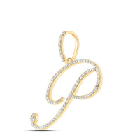 Load image into Gallery viewer, 1/2CTW-DIA P1 INITIAL &quot;P&quot; GIFT PENDANT
