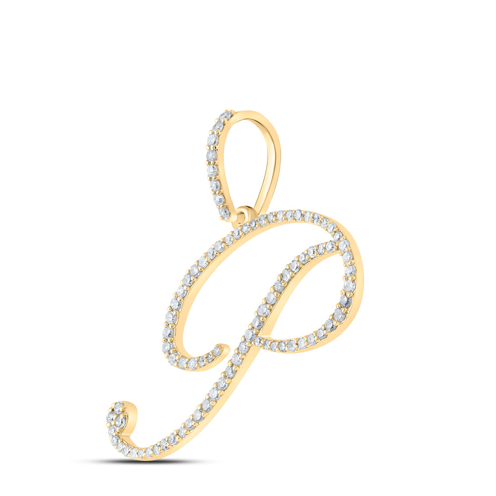 1/2CTW-DIA P1 INITIAL "P" GIFT PENDANT
