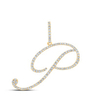 Load image into Gallery viewer, 1/2CTW-DIA P1 INITIAL &quot;P&quot; GIFT PENDANT
