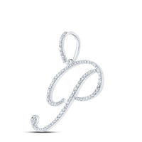 Load image into Gallery viewer, 1/2CTW-DIA P1 INITIAL &quot;P&quot; GIFT PENDANT
