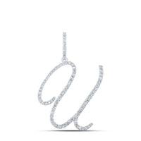 Load image into Gallery viewer, 1/2CTW-DIA P1 INITIAL &quot;U&quot; GIFT PENDANT
