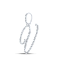 Load image into Gallery viewer, 1/2CTW-DIA P1 INITIAL &quot;V&quot; GIFT PENDANT
