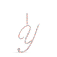 Load image into Gallery viewer, 1/2CTW-DIA P1 INITIAL &quot;Y&quot; GIFT PENDANT
