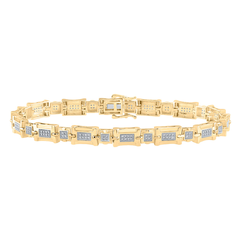 1/2CTW-DIA P1P2 MENS BRACELET (8.5 INCH)