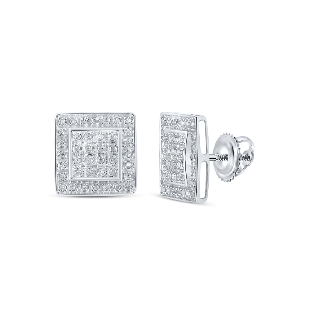 1/5CTW-DIA P3 GIFT SQUARE EARRING