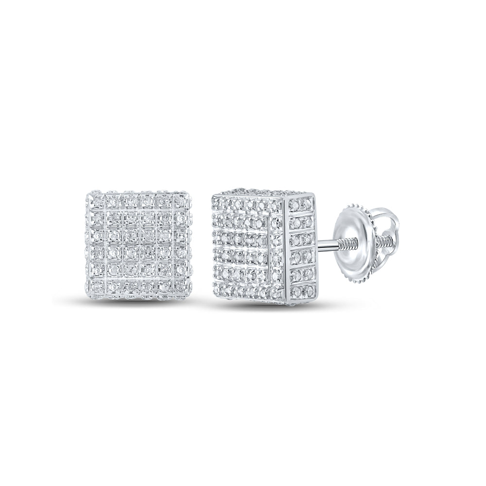 1/2CTW-DIA P3 GIFT SQUARE EARRING