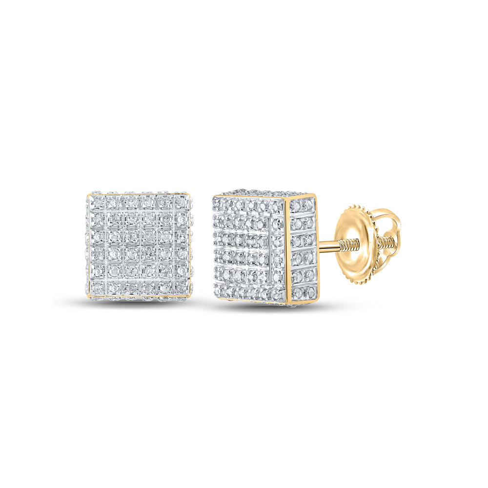 1/2CTW-DIA P3 GIFT SQUARE EARRING
