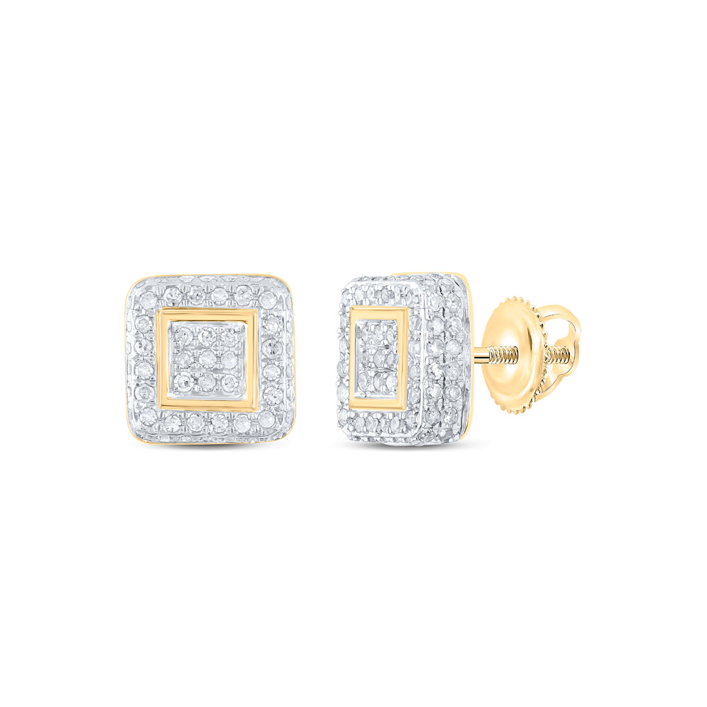 1/2CTW-DIA P3 GIFT SQUARE EARRING
