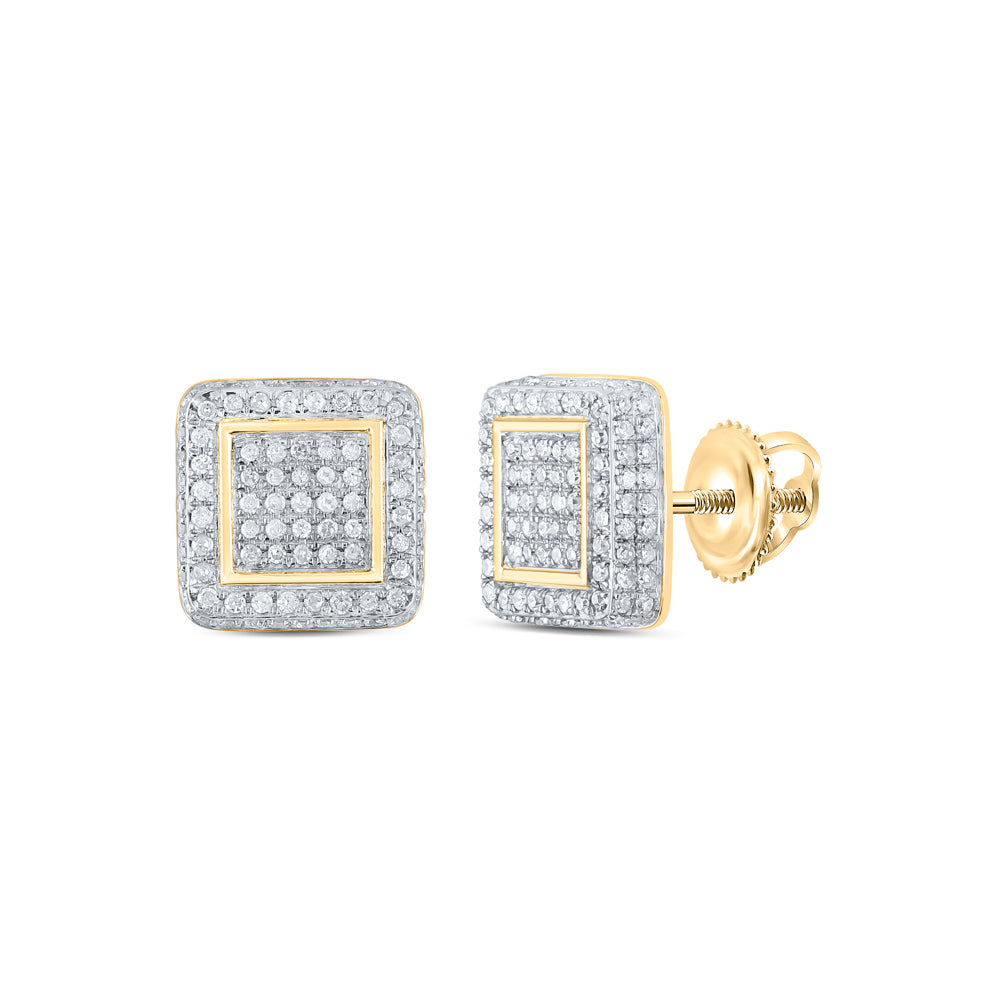 3/4CTW-DIA P3 GIFT SQUARE EARRING