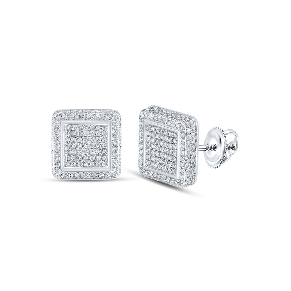 7/8 CTW-DIA P3 GIFT SQUARE EARRING