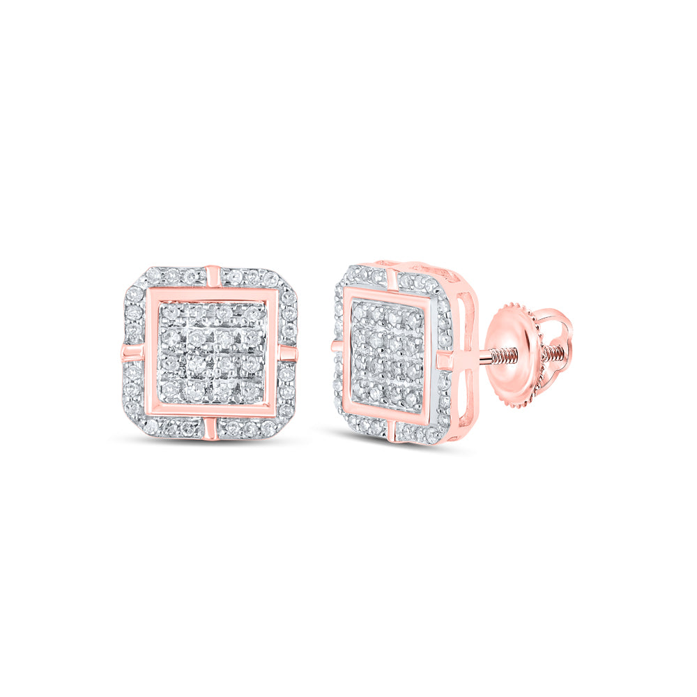 1/4CTW-DIA P3 GIFT SQUARE EARRING