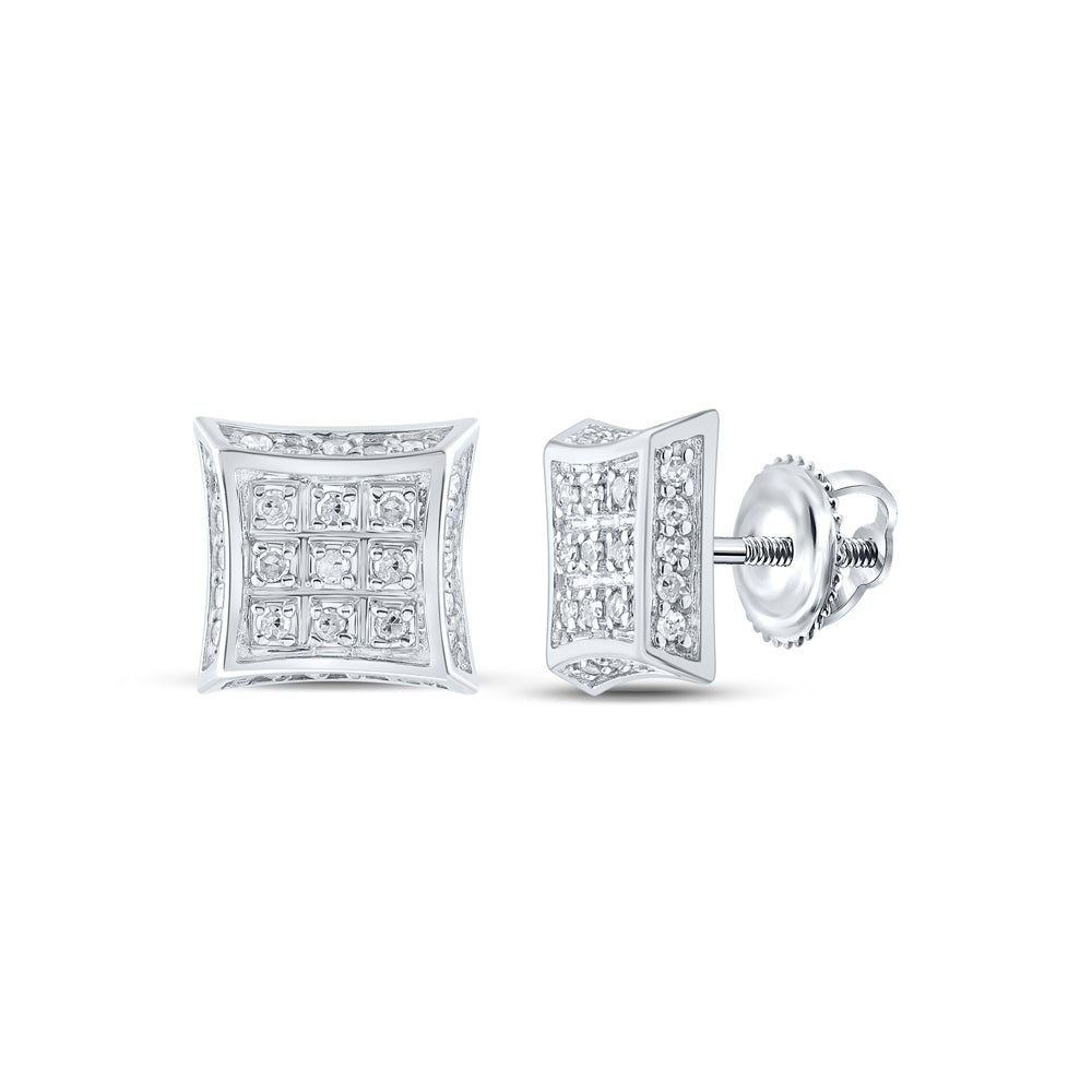 1/6CTW-DIA P3 GIFT SQUARE EARRING