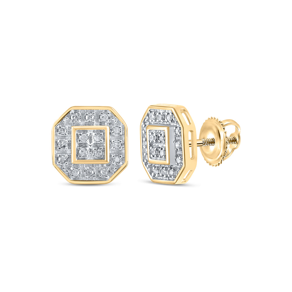 1/10CTW-DIA P3 GIFT SQUARE EARRING