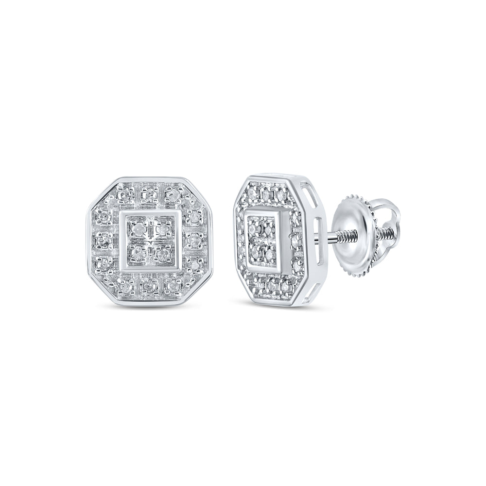 1/10CTW-DIA P3 GIFT SQUARE EARRING