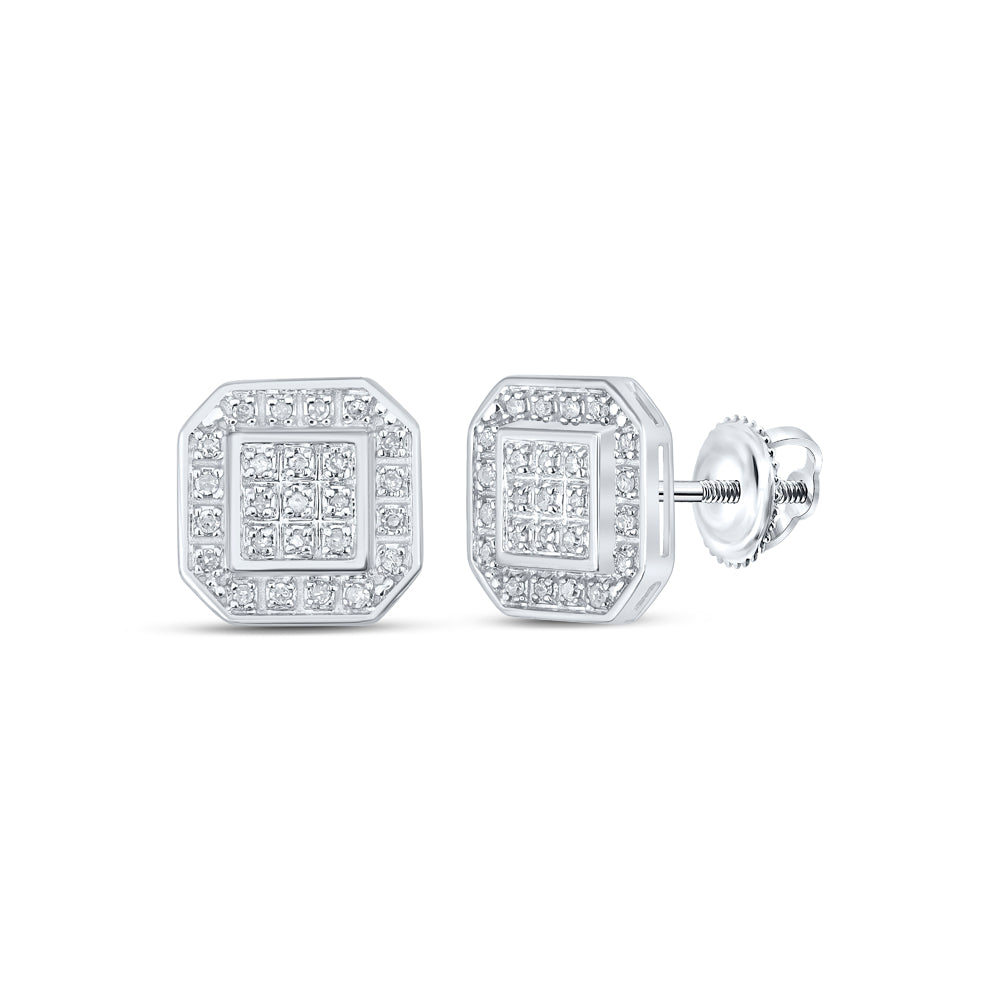 1/6CTW-DIA P3 GIFT SQUARE EARRING