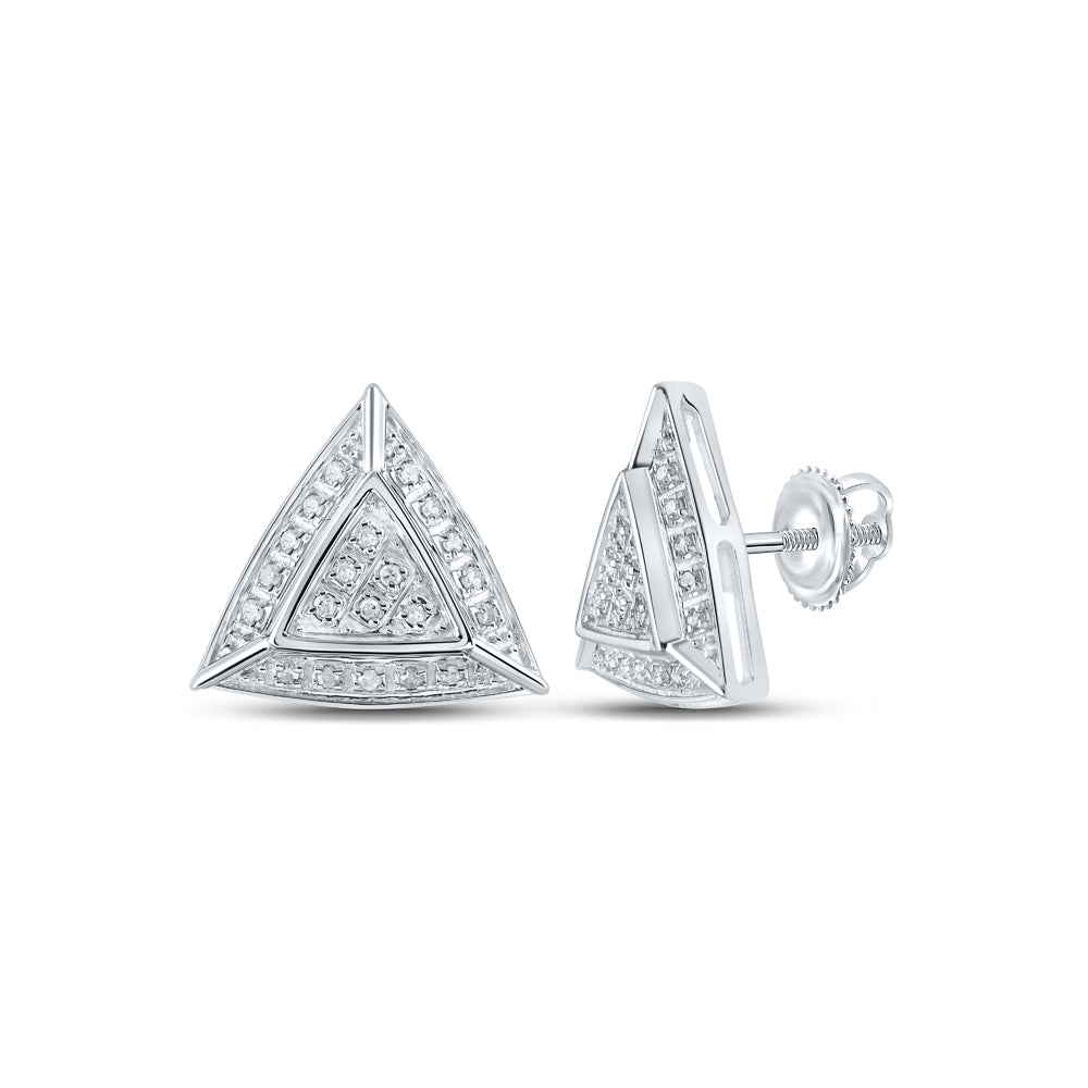 1/8CTW-DIA P3 GIFT TRIANGLE EARRING