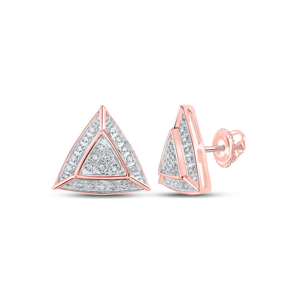 1/8CTW-DIA P3 GIFT TRIANGLE EARRING